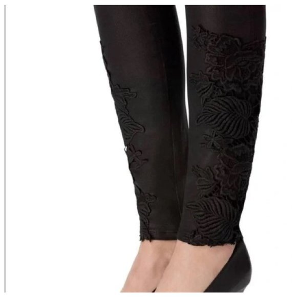 J Brand Photo Ready Coated Lace Ankle Skinny Black Jeans - Picture 3 of 14